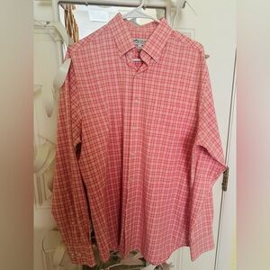 Peter Millar Men's Red Plaid Button Down Shirt
